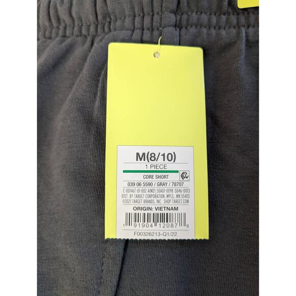 All In Motion Core Shorts Medium Gray Boys Athletic Sweats Lounge Gym Sports‎ - Picture 3 of 8